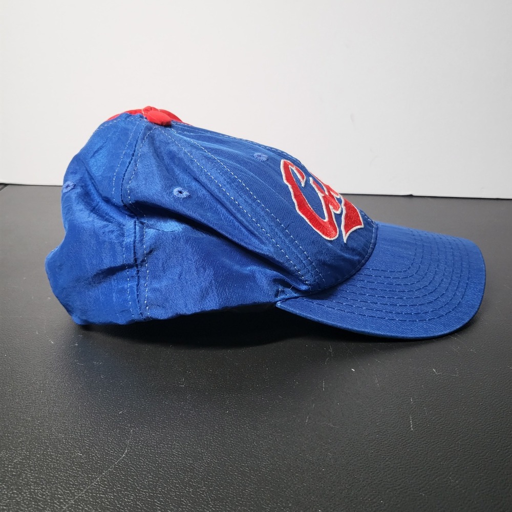 Vintage Starter Chicago Cubs MLB‎ Baseball Cap Snapback Hat Red Blue Nylon - Picture 4 of 8